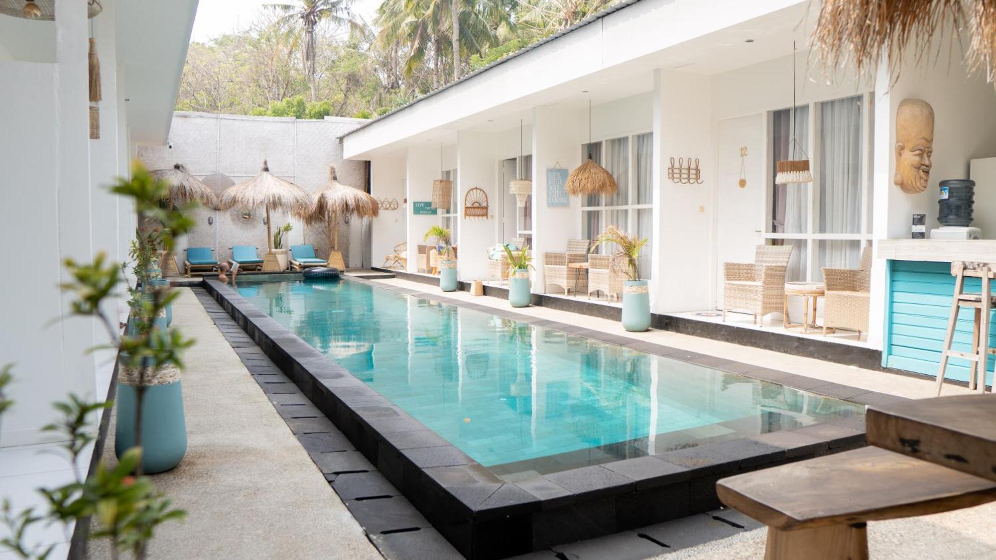 The White Bay Hotel Gili Trawangan Bagian luar foto