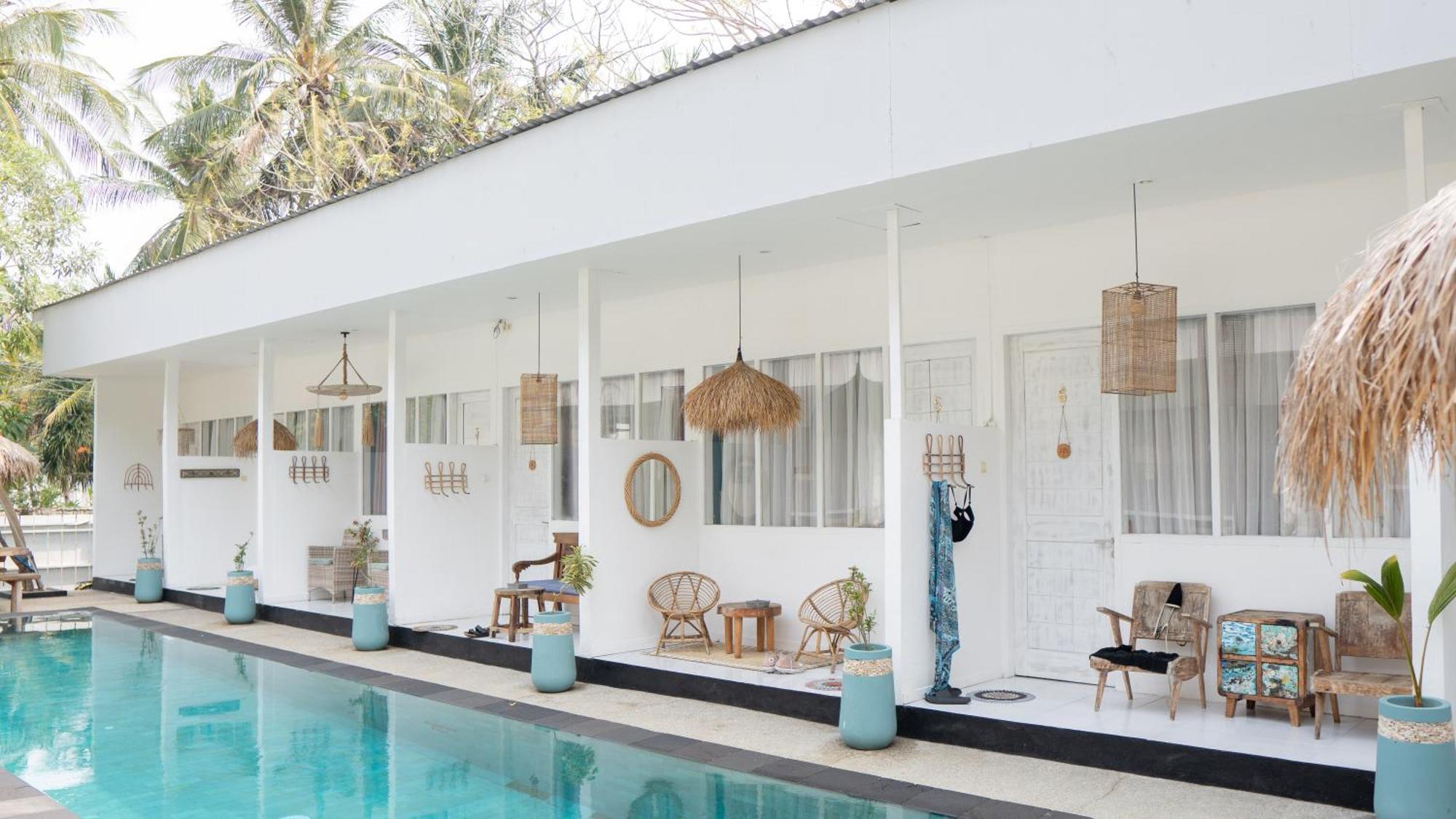 The White Bay Hotel Gili Trawangan Bagian luar foto