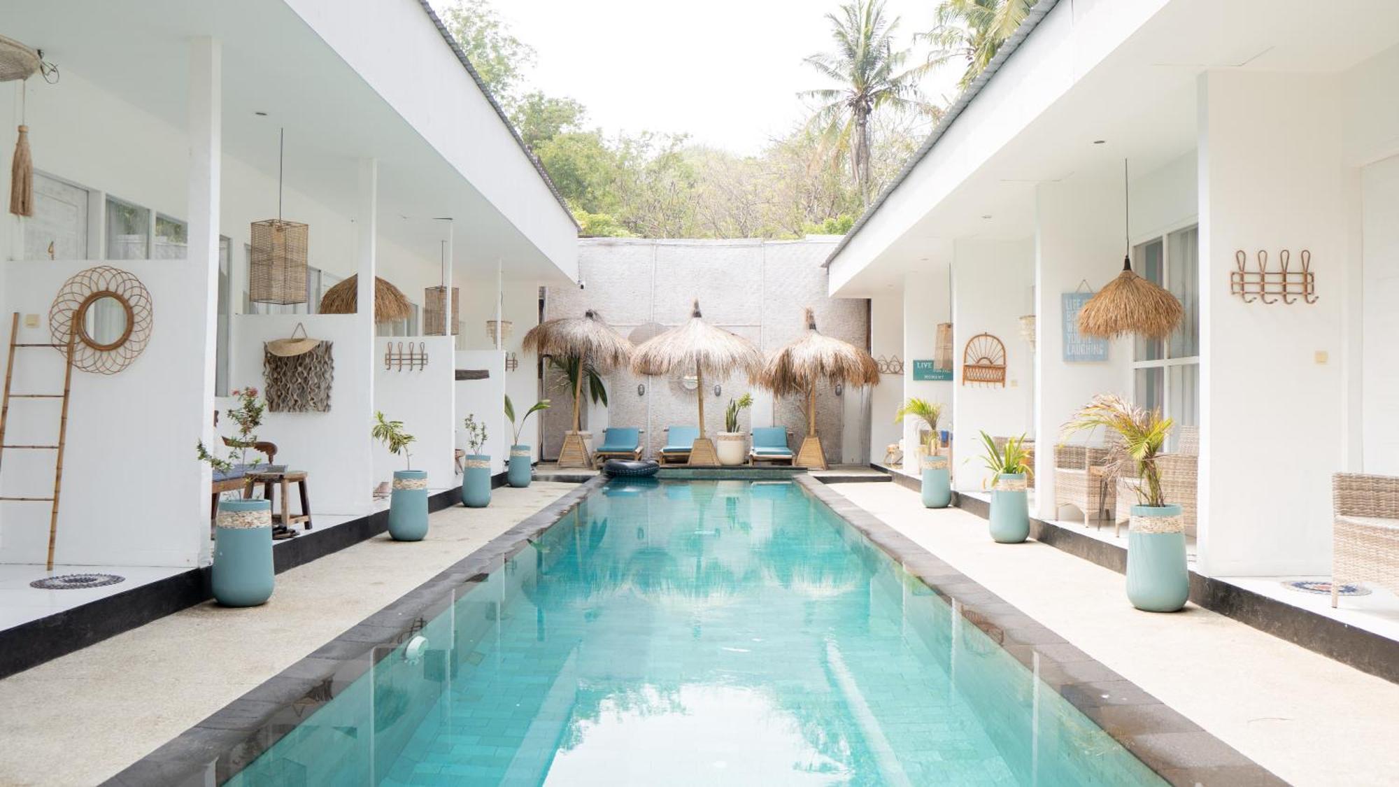 The White Bay Hotel Gili Trawangan Bagian luar foto